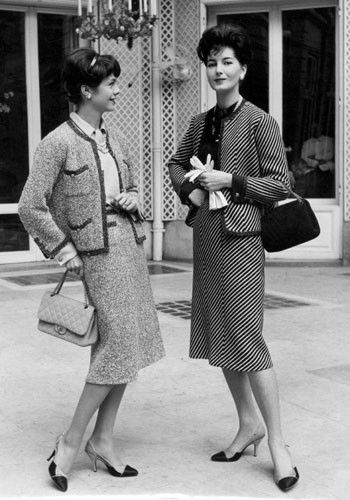 Chanel Dior Suits 1959  Moda de 1950, Moda de época, Moda